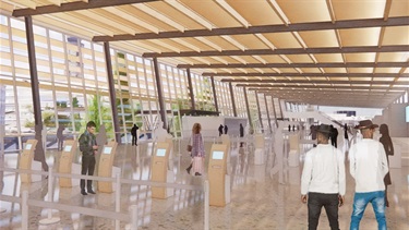 Airport Render of the Check in Hall