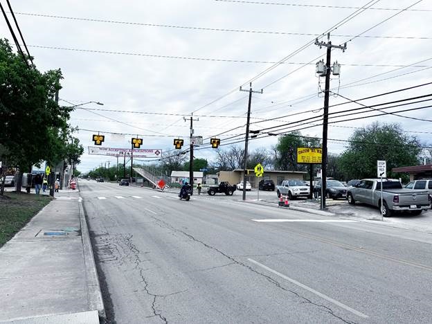 Temporary Crossing on Castroville Road