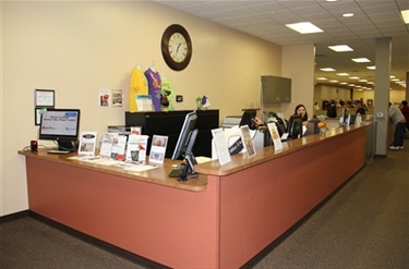 Doris Griffin Senior Center Reception Area
