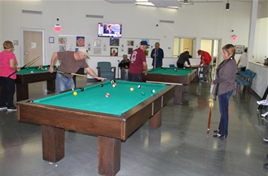 South Side Lions Senior Center pool tables