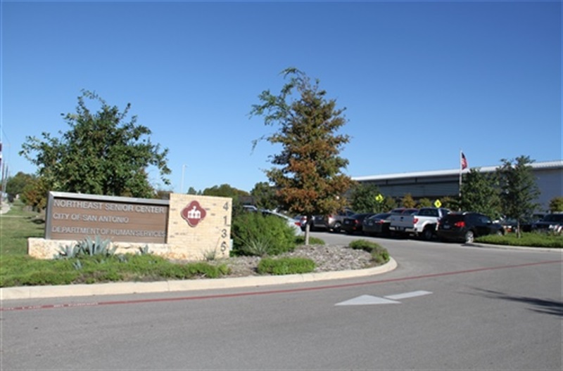 Northeast Senior Center exterior sign