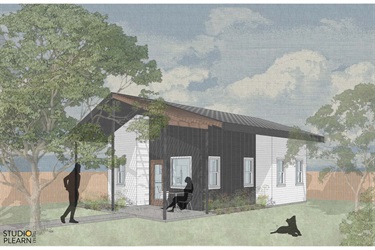 Perspective rendering of the Hideaway Haven casita plan.