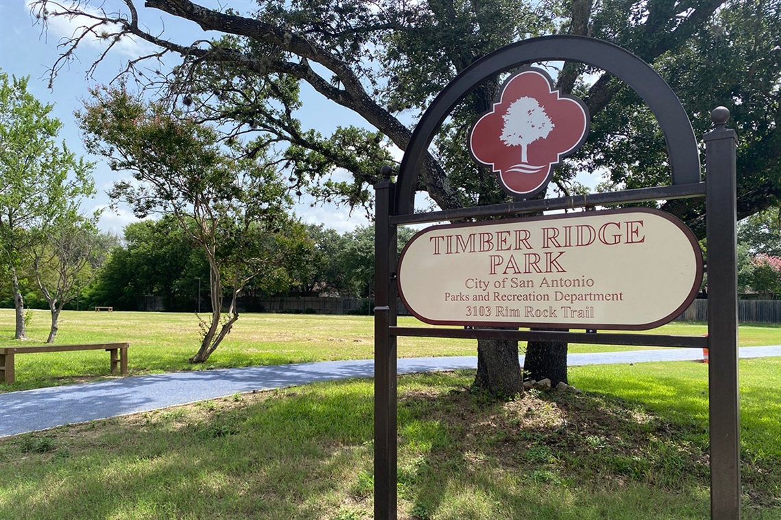 timber ridge entry sign