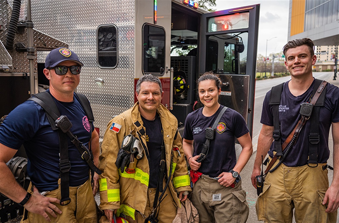 Firemen group shot