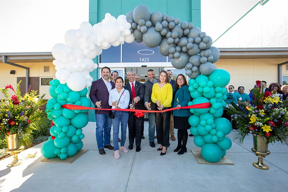 Ribbon cutting ceremony for the Robinette Center.
