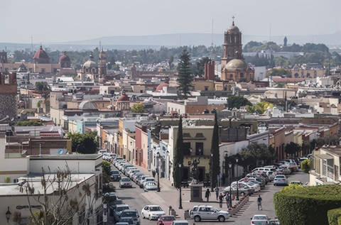 Skyline of Queretaro, Mexico.