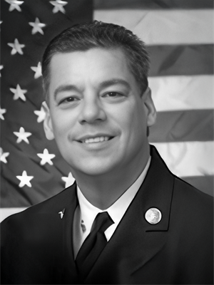 Portrait of SAFD Fire Chief Robert Ojeda, served from May 1993 to April 2007.
