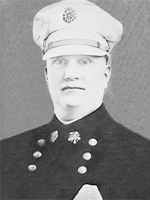 Portrait of SAFD Fire Chief J. G. Sarran, served from April 1923 to May 1939.