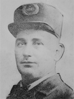 Portrait of SAFD Fire Chief J. W. Collins, served from 1897 to 1899.