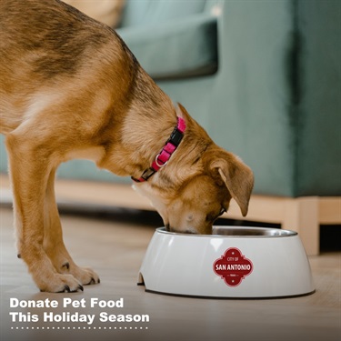 Donate pet food this holiday season