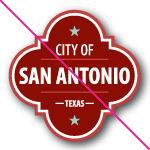 City logo with drop shadow