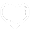 a white heart outline