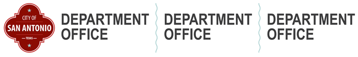 A Mockup of Multiple Department Logos